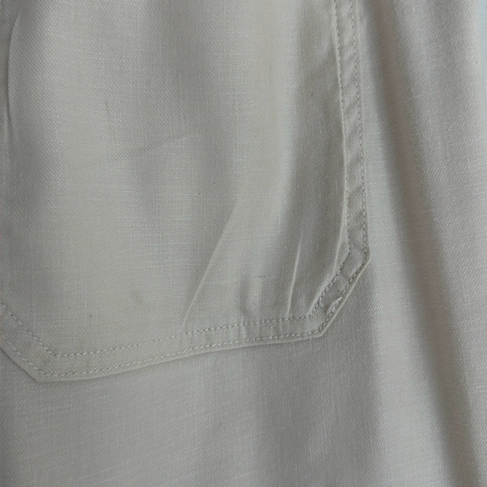 Maeve The Colette Cream Chalk Wide Leg Crop Pant 28 - Picture 6 of 9